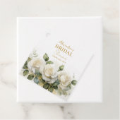 Personalisieren Sie Brautparty White Roses Geschenkanhänger (Beispiel)
