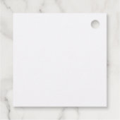 Personalisieren Sie Brautparty White Roses Geschenkanhänger (Rückseite)