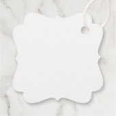 Personalisieren Sie Brautparty White Roses Geschenkanhänger (Rückseite)