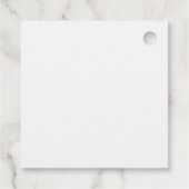 Personalisieren Sie Brautparty White Roses Geschenkanhänger (Rückseite)