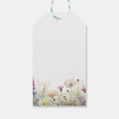 Personalisieren Sie Brautparty Wild Blume Geschenkanhänger (Rückseite)