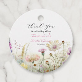 Personalisieren Sie Brautparty Wild Blume Vielen D Geschenkanhänger