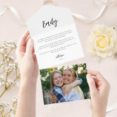 Personalisieren Sie Bridesmaid-Vorschlag Letter Fo All In One Einladung