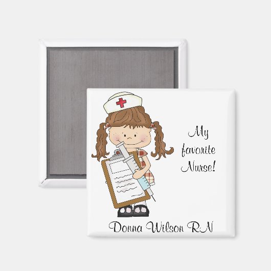 Personalisieren Sie Brünette Geschenke! Magnet (Vorderseite/Rückseite)