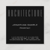 Personalisieren Sie Business Architect mit moderne Quadratische Visitenkarte (Rückseite)