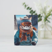 Personalisieren Sie Cat Ski auf den schneebedeckte (Stehend Vorderseite)