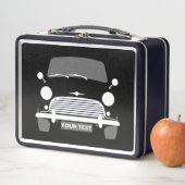 Personalisieren Sie CLASSIC BRITISH MINI CAR & UNI Metall Brotdose (Beispiel)