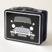 Personalisieren Sie CLASSIC BRITISH MINI CAR & UNI Metall Brotdose (Vorderseite)