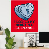 Personalisieren Sie "! Closed my Heart" Poster (Heimbüro)