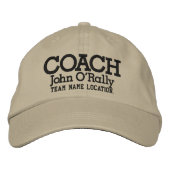 Personalisieren Sie Coach Cap Ihren Namen für Ihr Bestickte Kappe (Vorderseite)