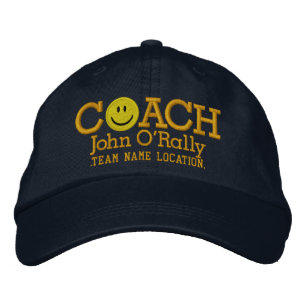 Personalisieren Sie Coach Cap Ihren Namen Ihr Spie Bestickte Baseballkappe