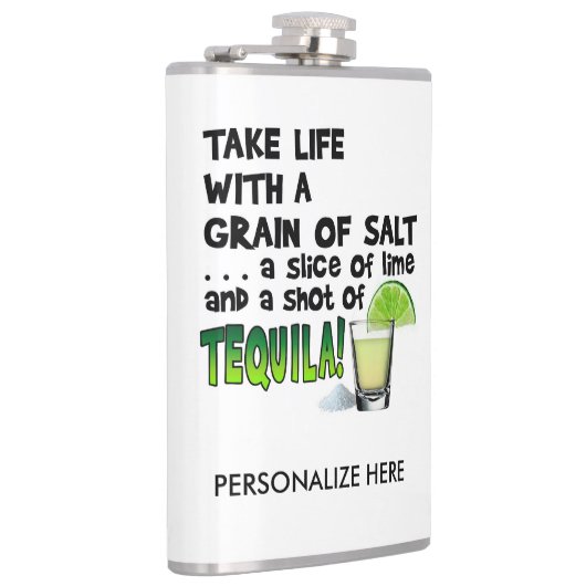 PERSONALISIEREN SIE COCKTAIL FLASK - LIMON, SALZ, FLACHMANN (Rechts)