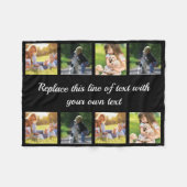 Personalisieren Sie Collage aus Foto und Vlies-Dec Fleecedecke (Vorderseite (Horizontal))