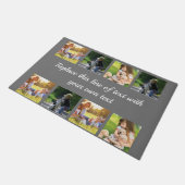 Personalisieren Sie Collage aus Foto und Vlies-Dec Fußmatte (Schrägansicht)