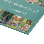 Personalisieren Sie Collage aus Foto und Vlies-Dec Schneidebrett (Ecke)