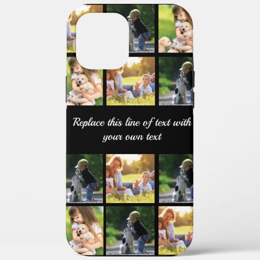 Personalisieren Sie Collage und Text CaseMate iPho Case-Mate iPhone Hülle (Rückseite)