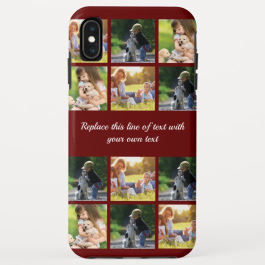 Personalisieren Sie Collage und Text CaseMate iPho Case-Mate iPhone Hülle (Rückseite)