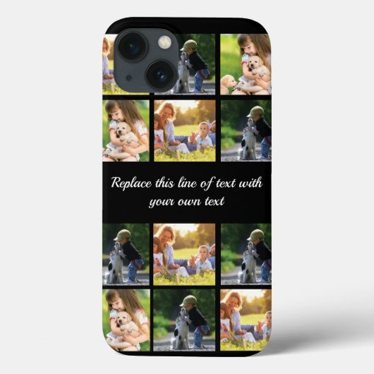 Personalisieren Sie Collage und Text CaseMate iPho Case-Mate iPhone Hülle (Rückseite)
