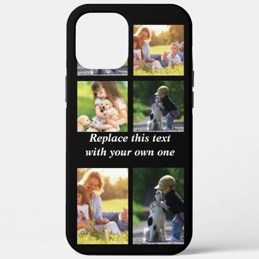 Personalisieren Sie Collage und Text CaseMate iPho Case-Mate iPhone Hülle (Rückseite)