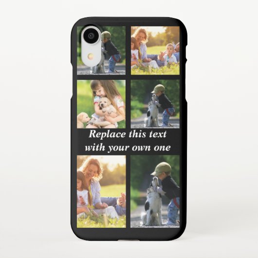 Personalisieren Sie Collage und Text CaseMate iPho iPhone Hülle (Rückseite)