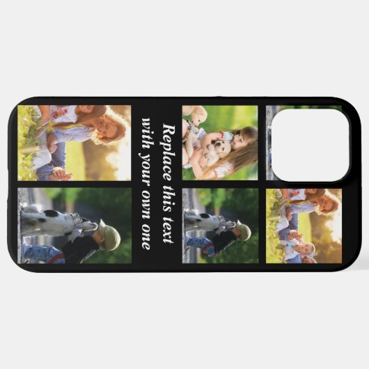 Personalisieren Sie Collage und Text CaseMate iPho iPhone Hülle (Hinten horizontal)