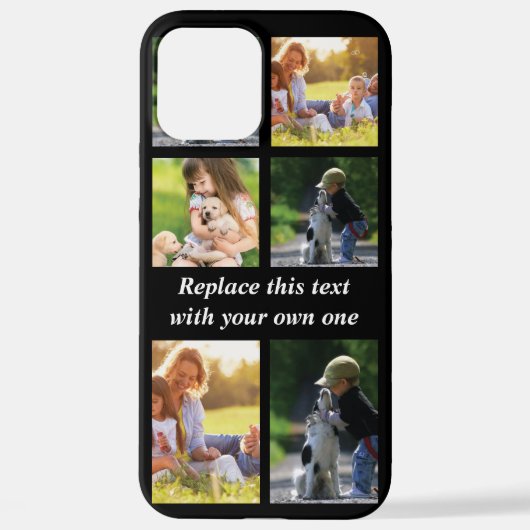 Personalisieren Sie Collage und Text CaseMate iPho iPhone Hülle (Rückseite)
