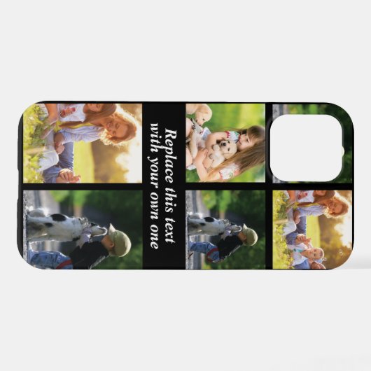 Personalisieren Sie Collage und Text CaseMate iPho iPhone Hülle (Rückseite (Horizontal))