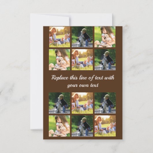 Personalisieren Sie Collage und Text CaseMate iPho Karte (Vorderseite)