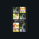 Personalisieren Sie Collage und Text CaseMate iPho Leinwanddruck<br><div class="desc">Personalisieren von Foto-Collage und Text</div>