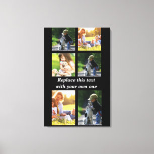 Personalisieren Sie Collage und Text CaseMate iPho Leinwanddruck