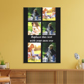 Personalisieren Sie Collage und Text CaseMate iPho Leinwanddruck (Insitu (Wohnzimmer))