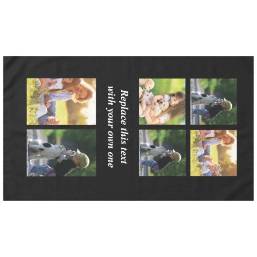 Personalisieren Sie Collage und Text CaseMate iPho Tischdecke (Vorderseite (Horizontal))