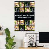 Personalisieren Sie Collage und Textposter für Fot Poster (Heimbüro)