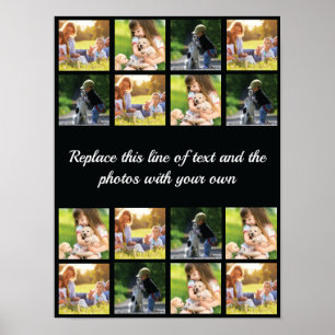 Personalisieren Sie Collage und Textposter für Fot Poster