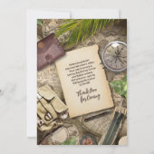 Personalisieren Sie Coole Adventurer Theme Abschlu Einladung (Rückseite)