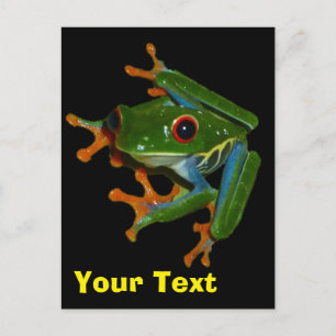 Personalisieren Sie Costa Rica Red Mit Augen Frog Postkarte