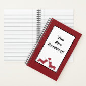 Personalisieren Sie Dackel Heart Red Spiral Notebo Notizblock (Innen)