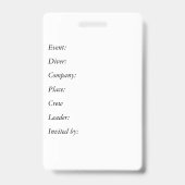 Personalisieren Sie das Abzeichen individuell anpa Ausweis (Rückseite)