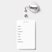 Personalisieren Sie das Abzeichen individuell anpa Ausweis (Rückseite mit Ausziehbar)