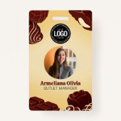 Personalisieren Sie das Abzeichen moderner Schokol Ausweis (Vorderseite)