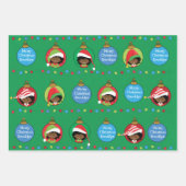 Personalisieren Sie das American Girl Elf Geschenkpapier Set (Vorderseite)