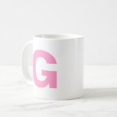 Personalisieren Sie das Anfangsmonogramm eines mod Kaffeetasse (Vorderseite Links)