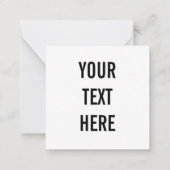 PERSONALISIEREN SIE DAS - B&W Polka Dots Muster Mitteilungskarte (Rückseite)