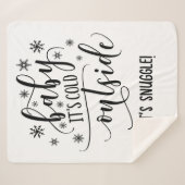 Personalisieren Sie das Baby mit seiner Kälte im F Sherpadecke (Vorderseite (Horizontal))