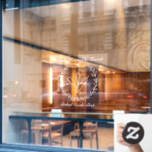 Personalisieren Sie das Backwarengeschäft Fensteraufkleber (Café-Fenster)