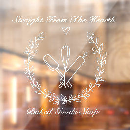 Personalisieren Sie das Backwarengeschäft Fensteraufkleber