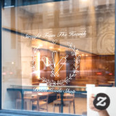 Personalisieren Sie das Backwarengeschäft Fensteraufkleber (Café-Fenster)