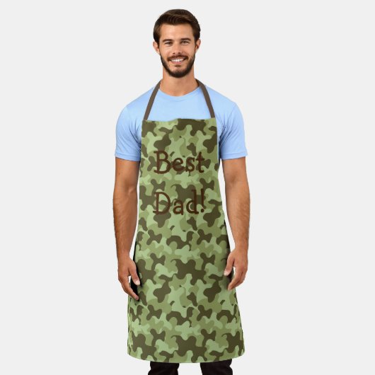 Personalisieren Sie das Camouflage Vater Geschenk Schürze (Getragen)