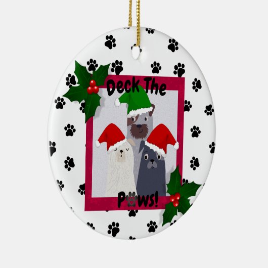 Personalisieren Sie das Deck der Paws Ornament Pet (Rechts)