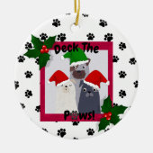 Personalisieren Sie das Deck der Paws Ornament Pet (Vorne)